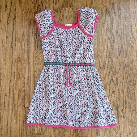 Matilda Jane Other - Matilda Jane Cap Sleeve Belted Floral Dress Size 4